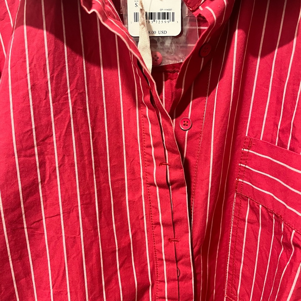We the Free Hallie French Cuff Shirt, Size SMALL, NWT - Picture 5 of 12